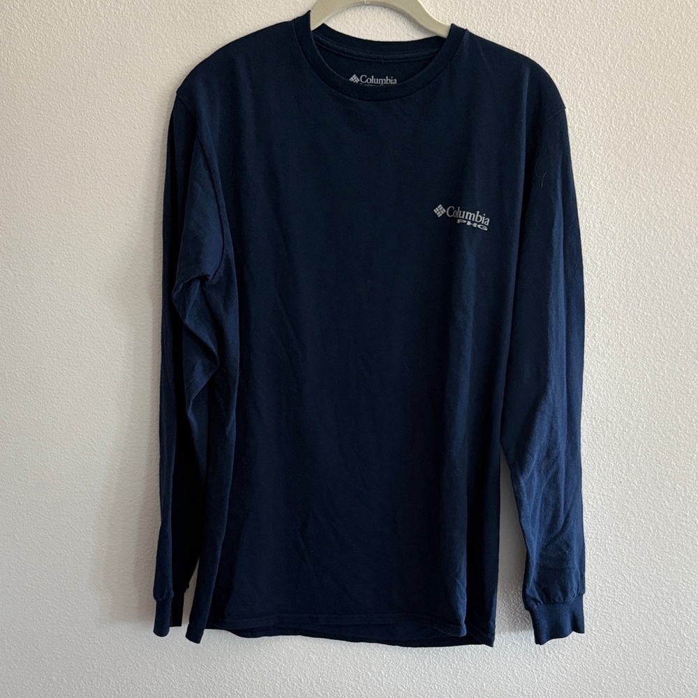 Columbia Men's Dark Blue Long Sleeve Tee